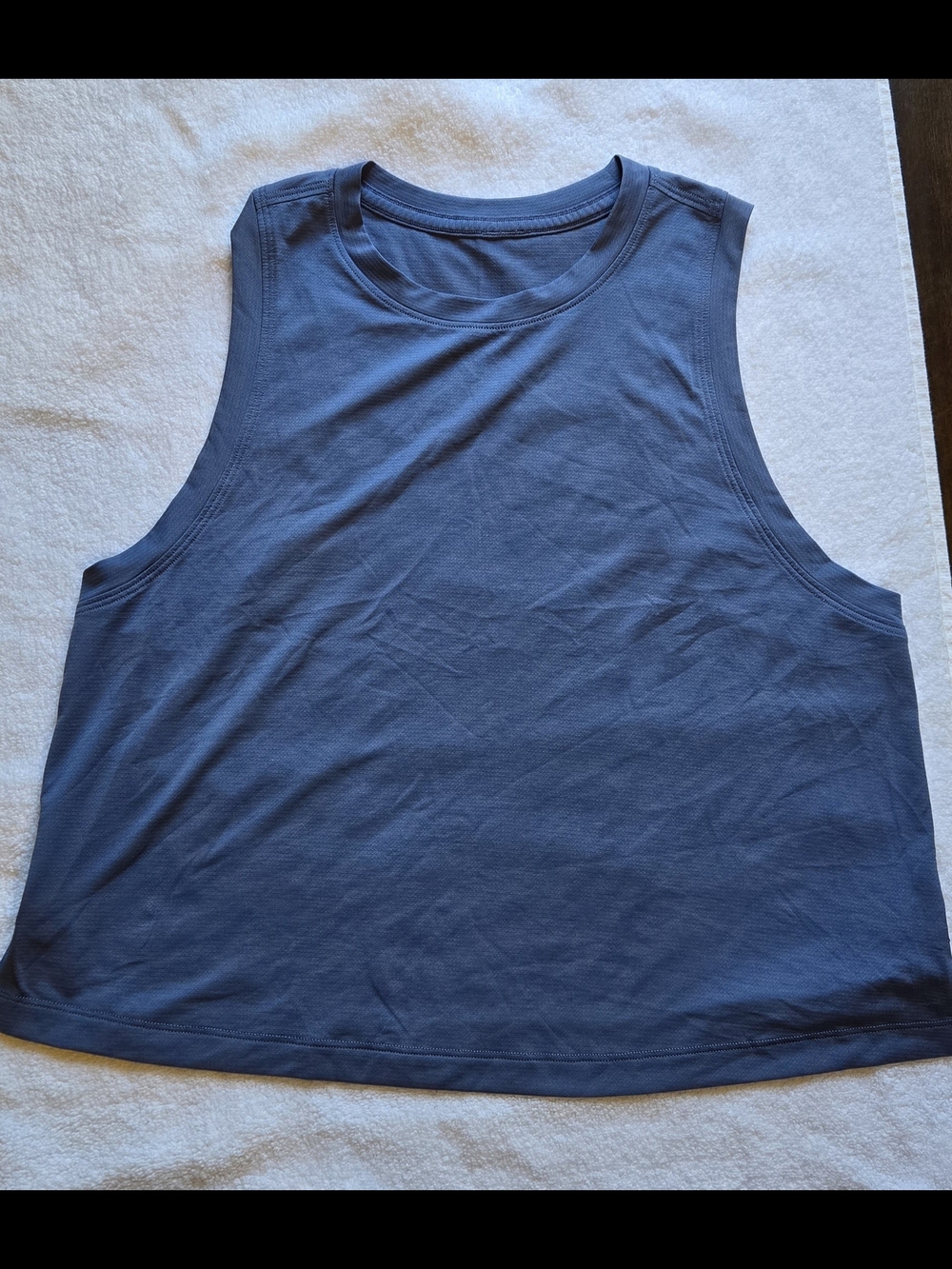 Lululemon Ultra light Light Blue Waist Length Racerback Tank Top